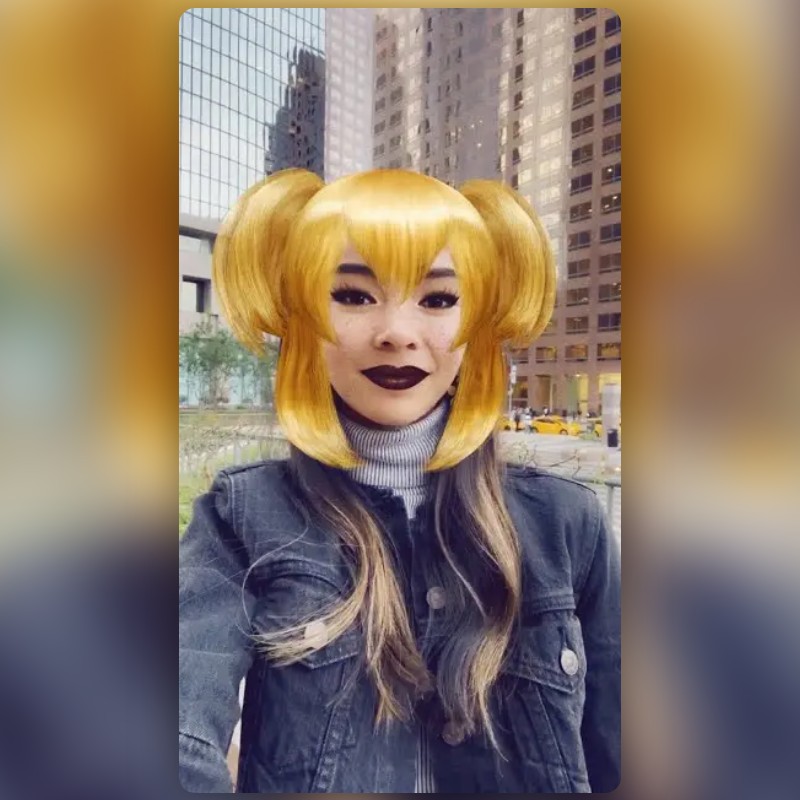 Anime Cosplay Hairstyle Lens by Snapchat - Snapchat Lenses and Filters