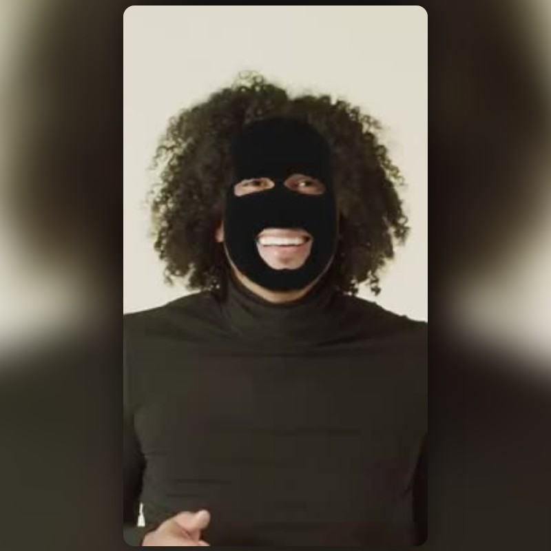 Black Balaclava Lens by lenn_vs - Snapchat Lenses and Filters