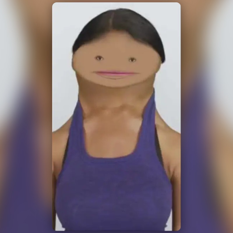 Stretched Rust Face เลนส์ stretched face สร้างโดย Em - เลนส์และฟิลเตอร์ Snapchat