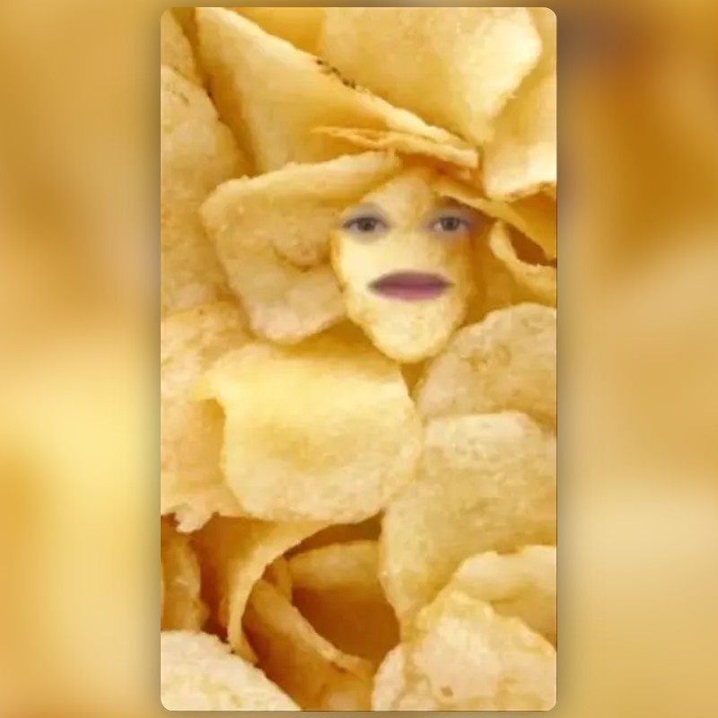 Potato Chip Lens by Nortendo Snapchat Lenses and Filters