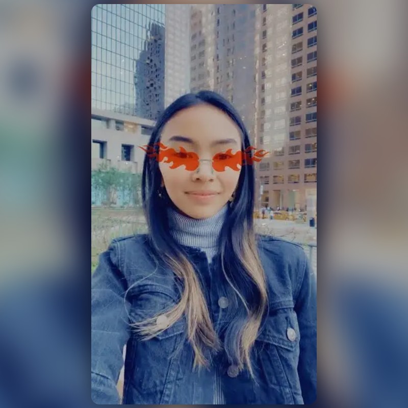 Fire Glasses Lens by Snapchat Snapchat Lenses and Filters
