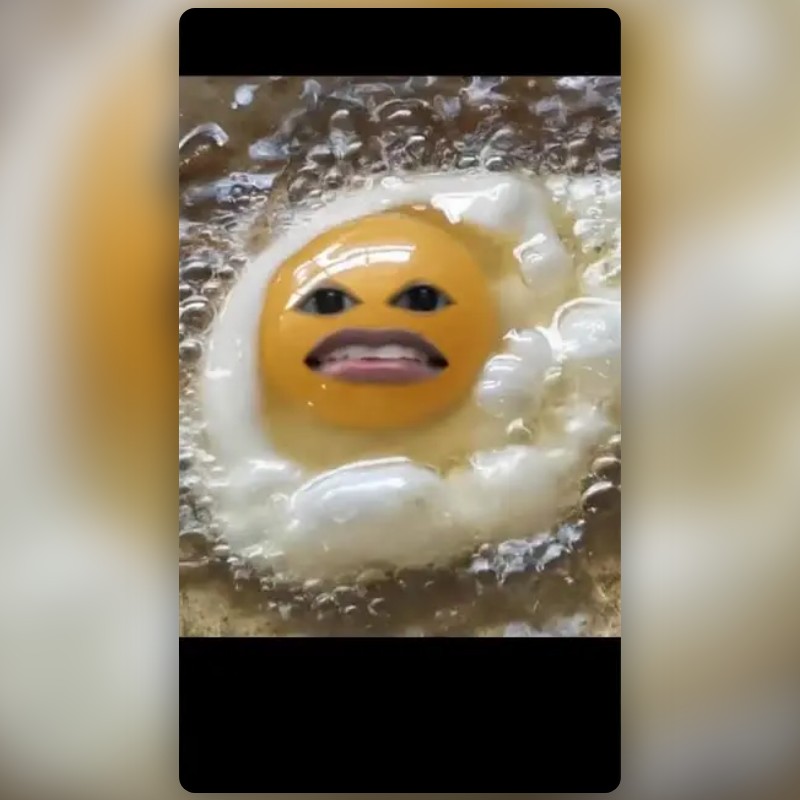 Fried Egg Lens by Snapchat Snapchat Lenses and Filters