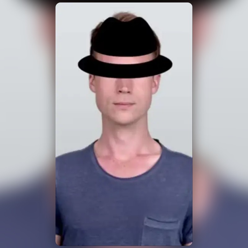 Fedora hat lens by Alziro Adnan Snapchat Lenses and Filters