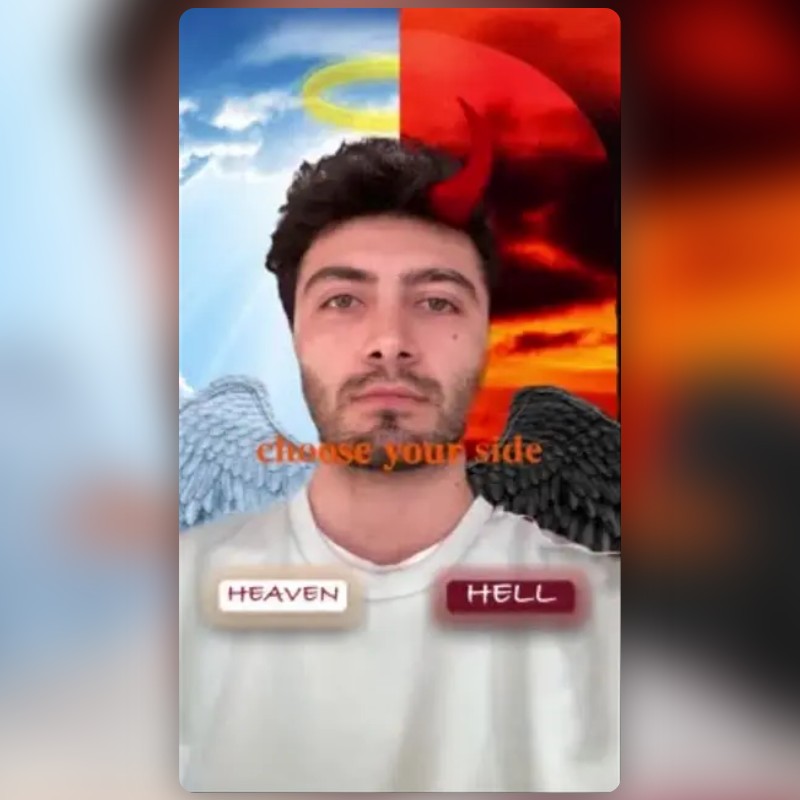 hell or heaven Lens by İsmail Karataş - Snapchat Lenses and Filters