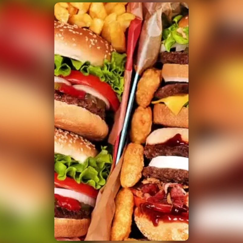 Burger Lens by DYB - Snapchat Lenses and Filters
