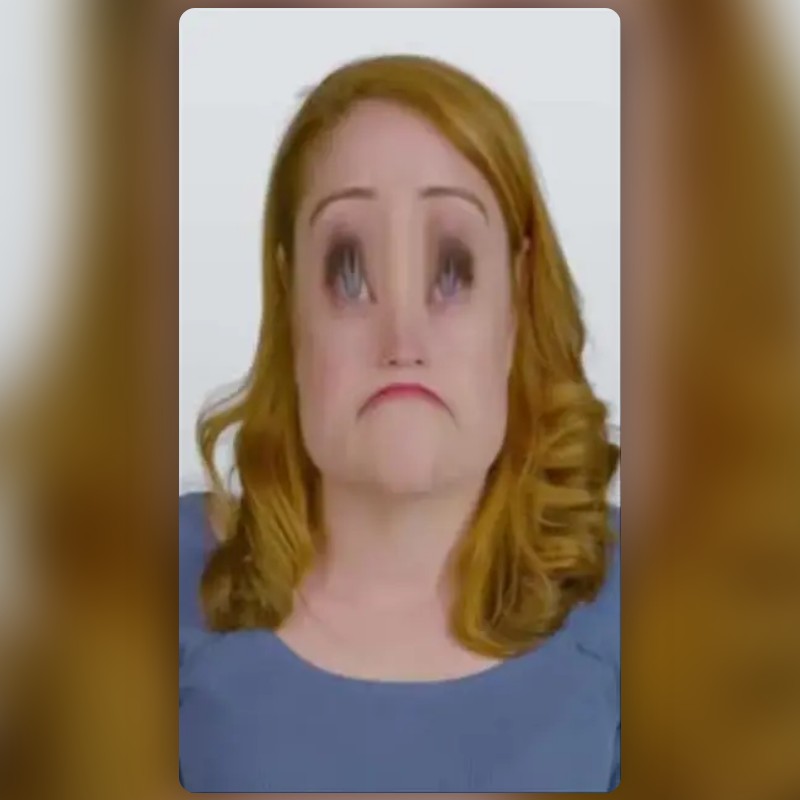 funny sad face Lens by Chania Snapchat Lenses and Filters