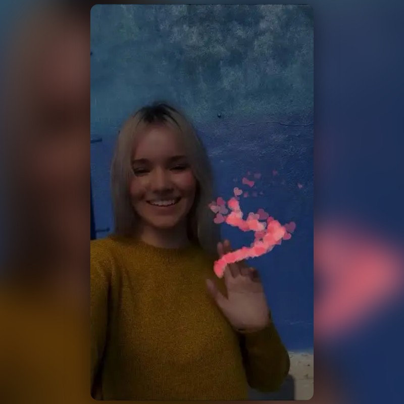 Hearts Drawing Lens by Snapchat Snapchat Lenses and Filters