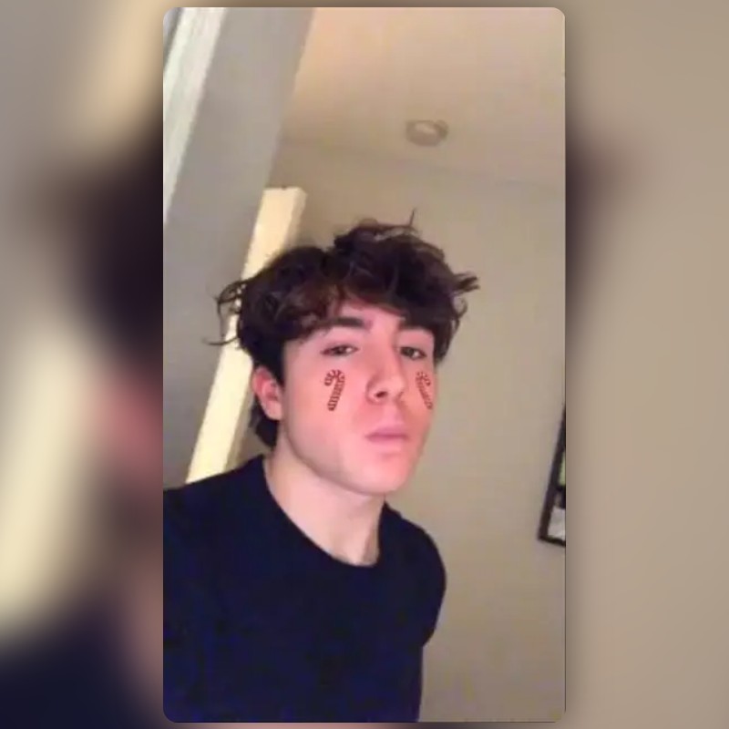 Candy Cane Lens by Rotem 😐 Snapchat Lenses and Filters