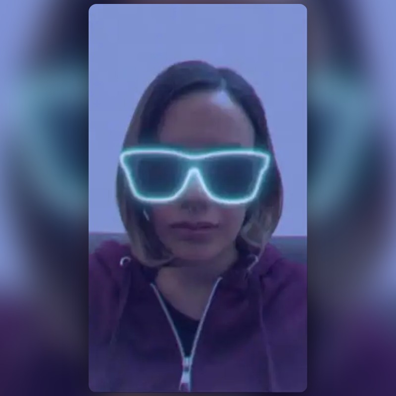 Neon Glasses Lens by Shimenta Snapchat Lenses and Filters