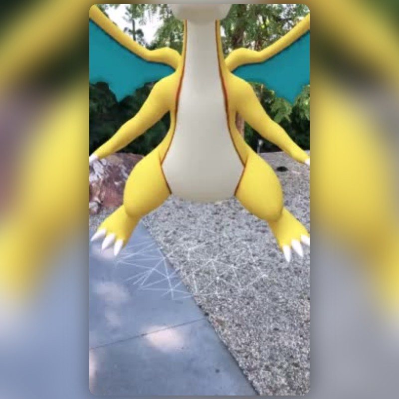 Mega Charizard Y Lens by Gina Saluccio - Snapchat Lenses and Filters