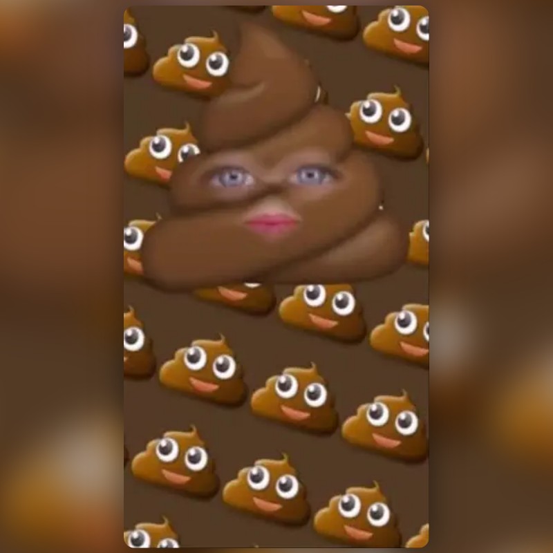 Poop Face Lens by Anastasia Berliana Snapchat Lenses and Filters