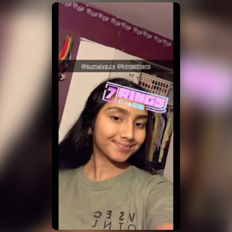 7 rings Lens by ethan deguzman Snapchat Lenses and Filters