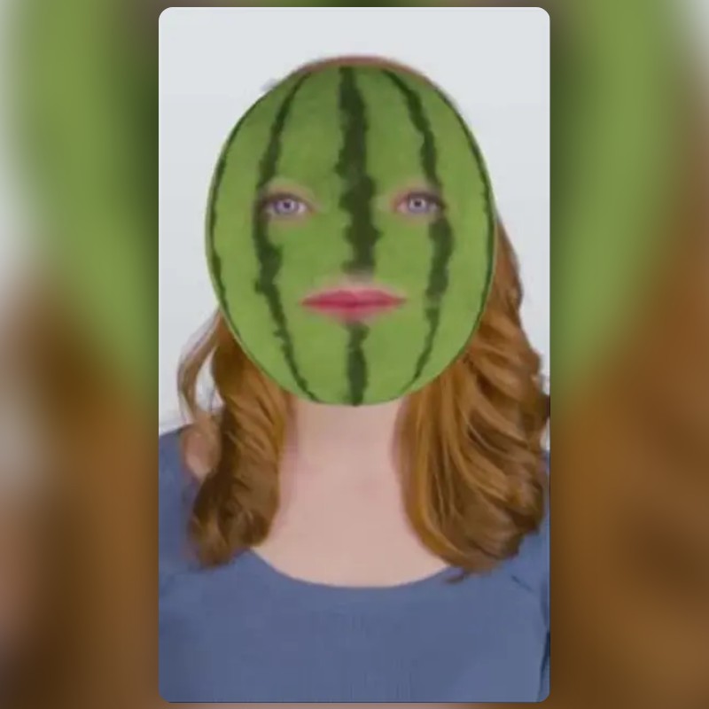 Watermelon Face Filter by mustaqeem | Snapchat Lenses