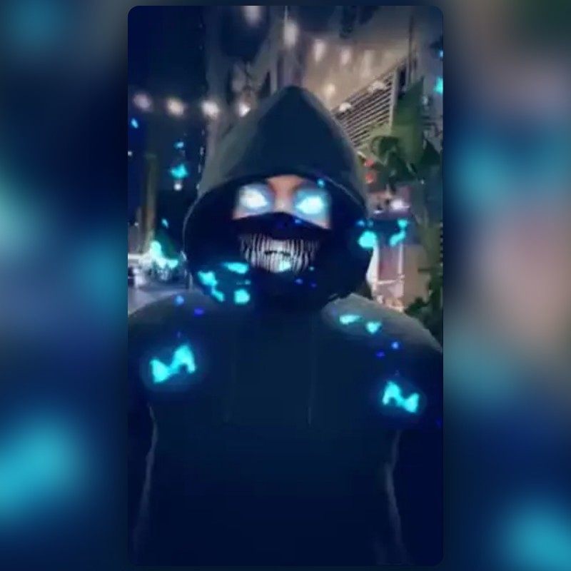 ฟิลเตอร์ Dark venom ที่สร้างโดย ONI 👾 | เลนส์ Snapchat