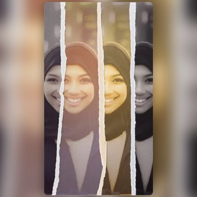 Warm Paper Collage Lens by Snapchat Snapchat Lenses and Filters