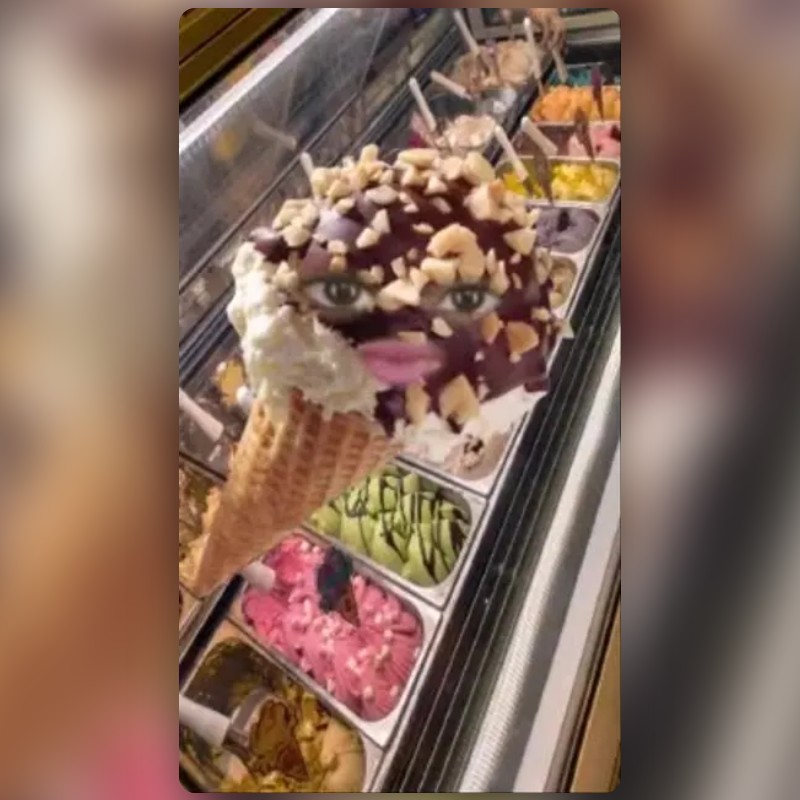 Ice Cream Lens by evanozh Snapchat Lenses and Filters