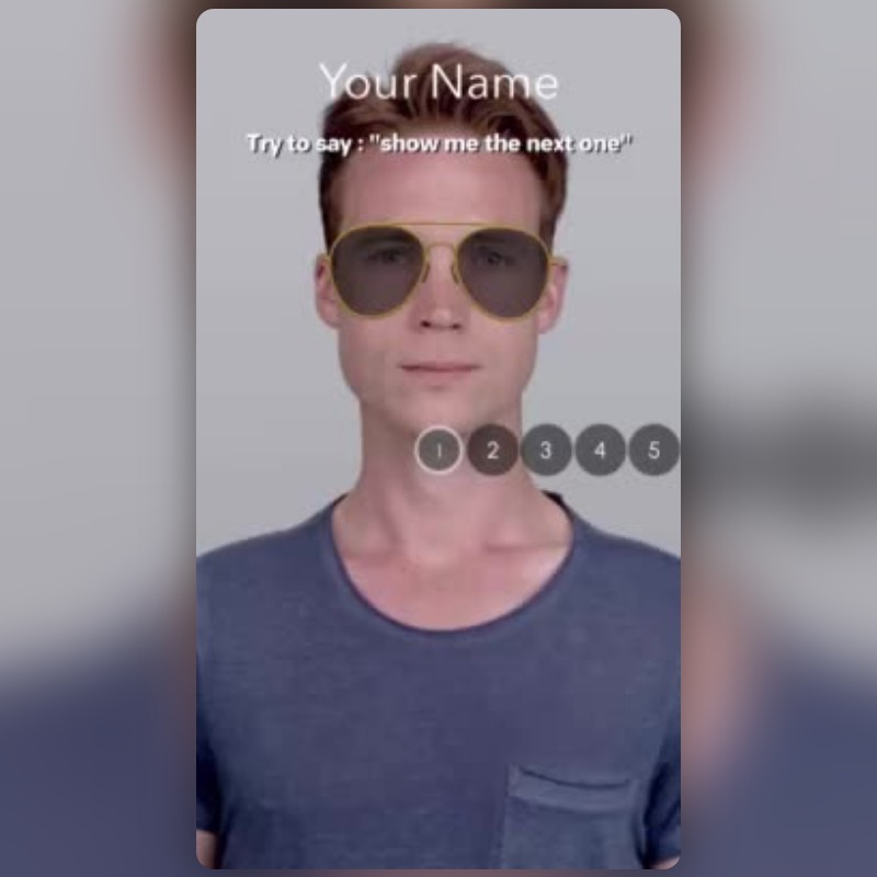 Voice UI Lens by البدر/ بصمة اجتماعية - Snapchat Lenses and Filters