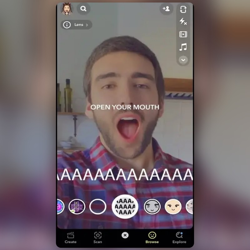 Screaming Meme Lens by Snapchat Snapchat Lenses and Filters