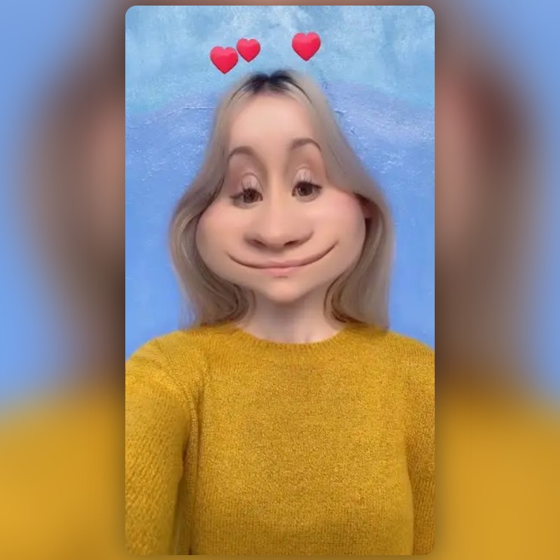 Smiley In Love Lens by Snapchat Snapchat Lenses and Filters