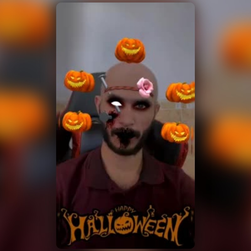 Halloween Pumpkin Lens By Zhyar 🐺 Snapchat Lenses And Filters