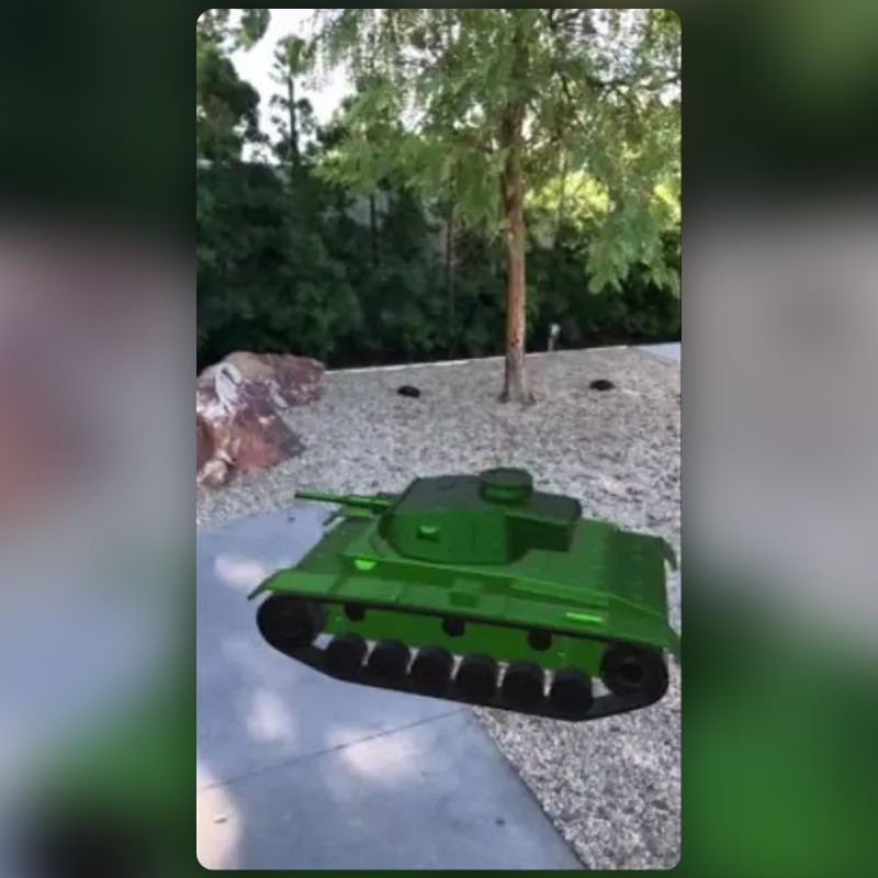 TANK 3D 1 Lens by Shahid Reality 🇮🇳 Snapchat Lenses and Filters