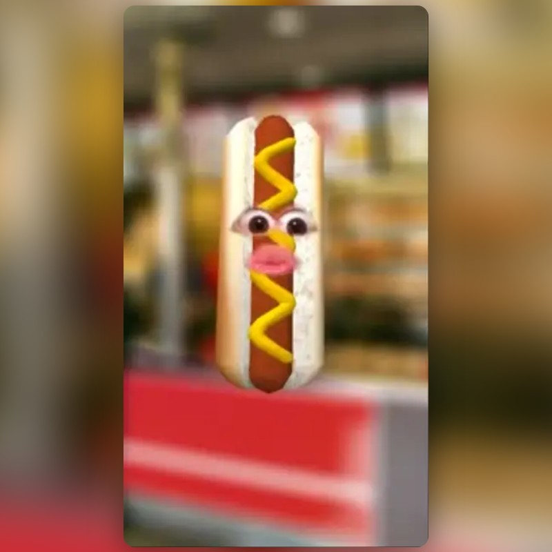 Hot Dog Head Lens by Marco Snapchat Lenses and Filters