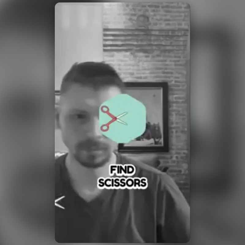 Sizzling Scissors Lens by Christopher Strawley Snapchat Lenses and