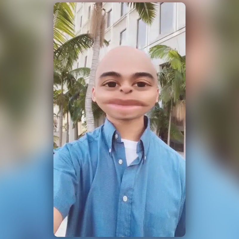 Snapchatが作成したMagnified Faceフィルター | Snapchatレンズ