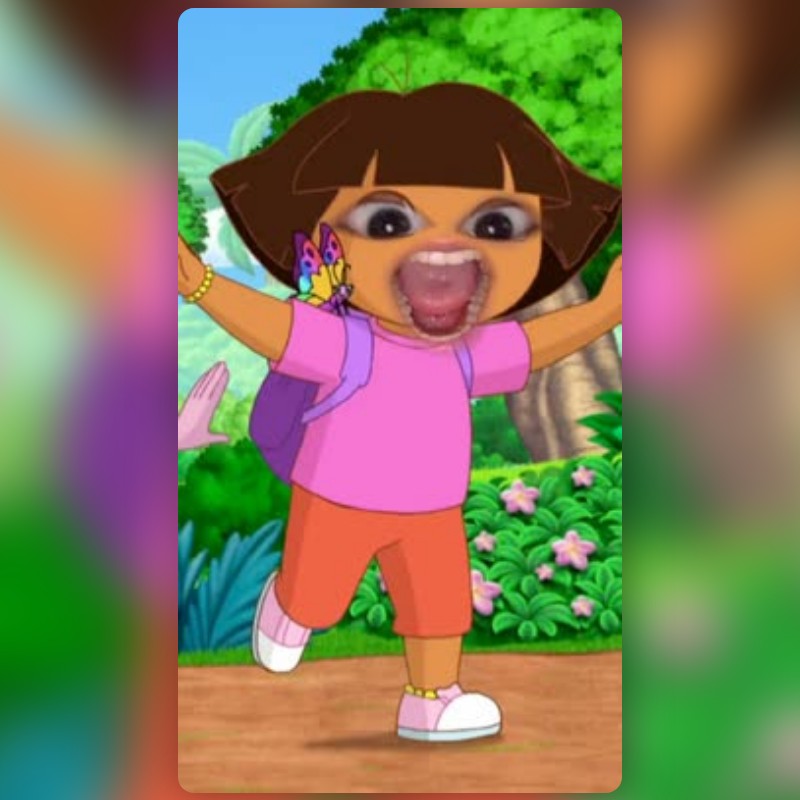 Dora The Explorer Lens by Devin Hendrawan - Snapchat Lenses and Filters