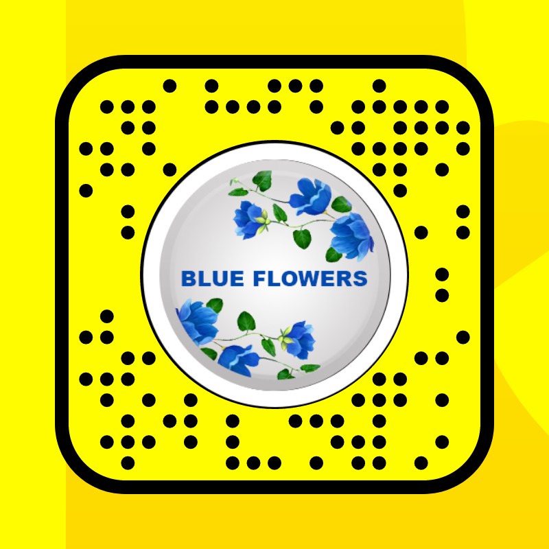 Blue Flowers Lens by QMA - Snapchat Lenses and Filters