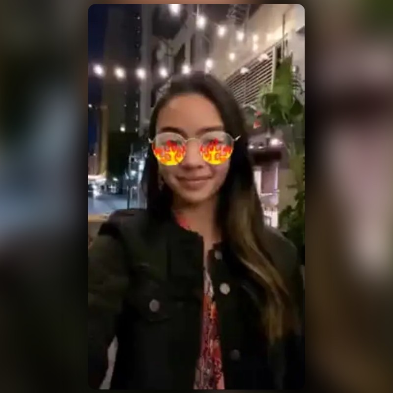 fire glasses Lens by منال الهادي Snapchat Lenses and Filters