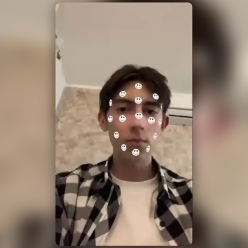 White Smileys Lens by br04n Snapchat Lenses and Filters