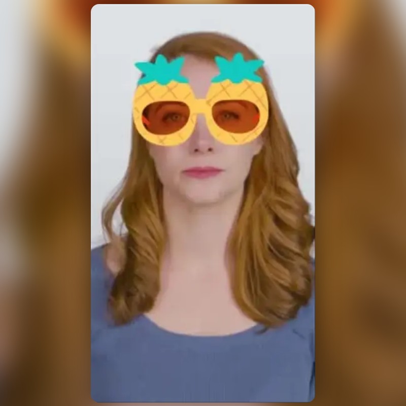 Pineapple glasses Lens by Jay Chen Snapchat Lenses and Filters
