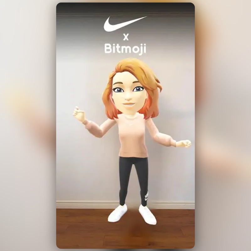 Nike x Bitmoji Lens by Snapchat Snapchat Lenses and Filters