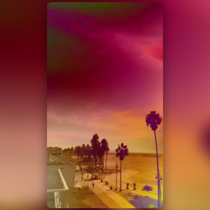 pink sunset Lens by Auds 🌴🍍 - Snapchat Lenses and Filters