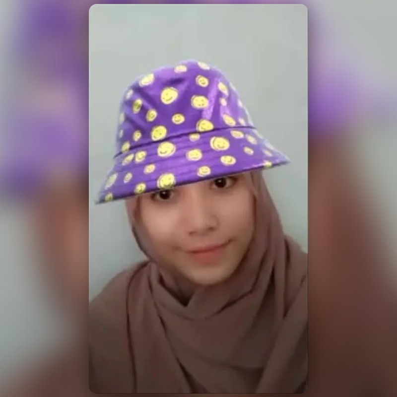 smiley bucket hat Lens by bela Snapchat Lenses and Filters
