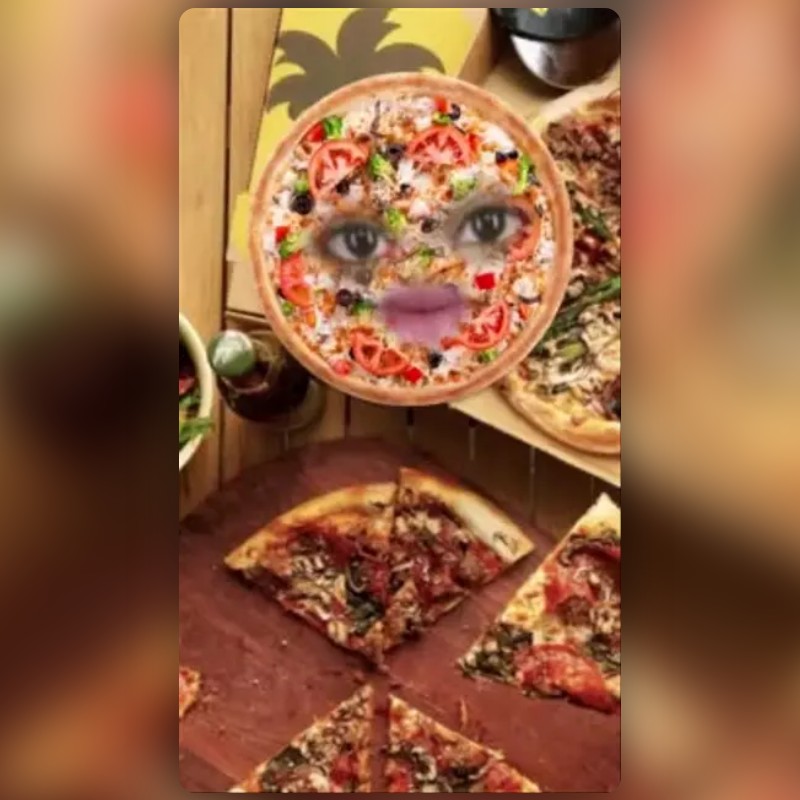 pizza pepperoni Lens by bernadette☁️ Snapchat Lenses and Filters