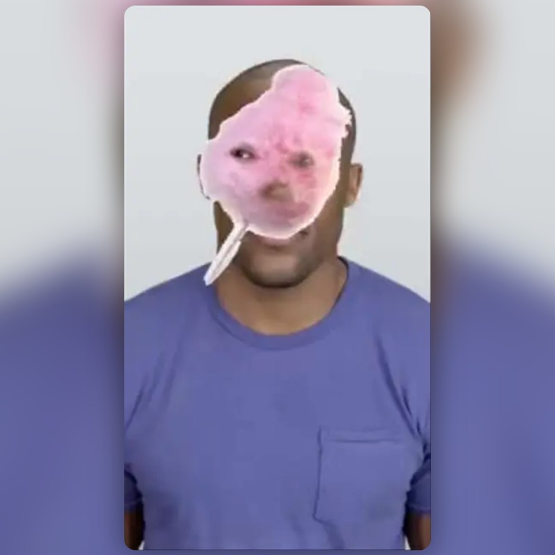 Cotton Candy Face Lens by Leoni Angela Snapchat Lenses and Filters