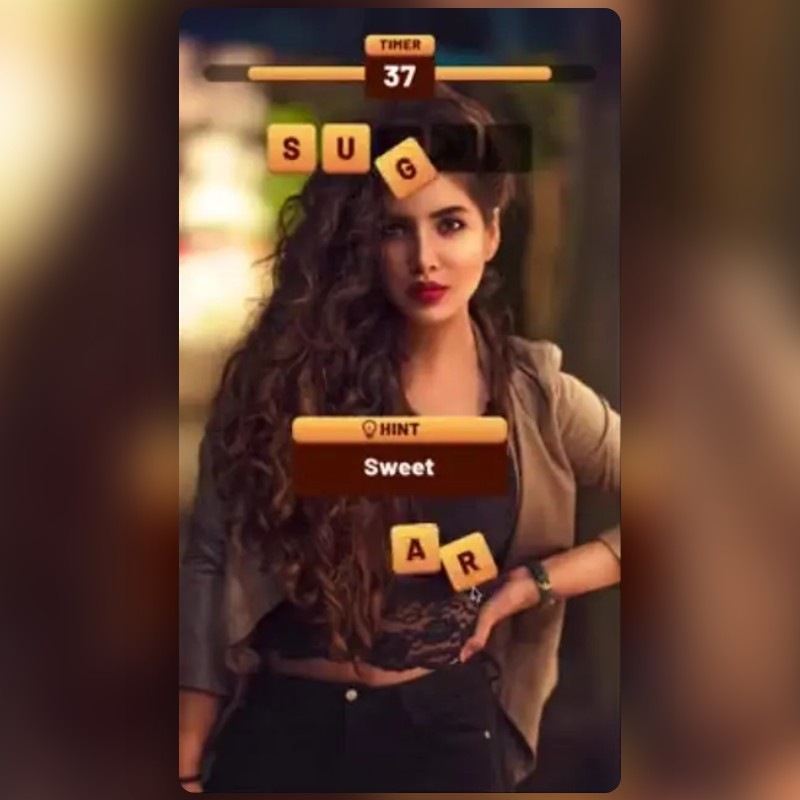 WORD SCRAMBLE Lens by Pratyush Snapchat Lenses and Filters