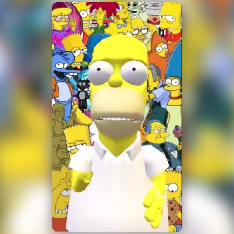 Homer Simpson Lens by Shahid Reality 🔥 - Snapchat Lenses and Filters