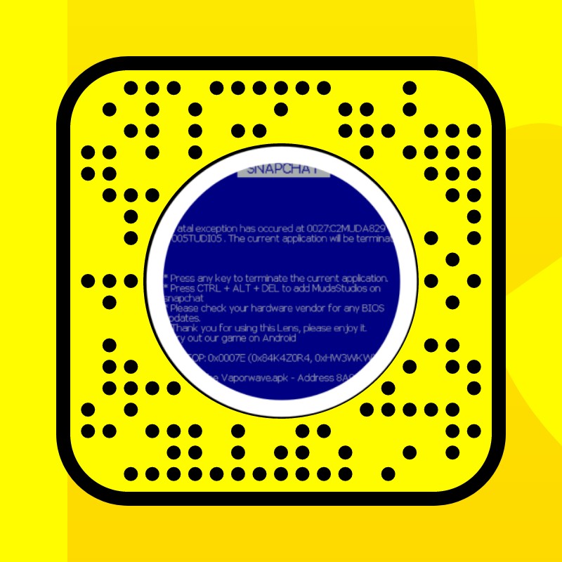 BSOD TEMPLATE Lens by Snapchat Snapchat Lenses and Filters