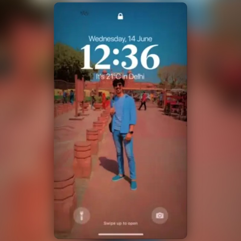 iOS 17 Lock Screen Lens by DK 🕊️ Snapchat Lenses and Filters