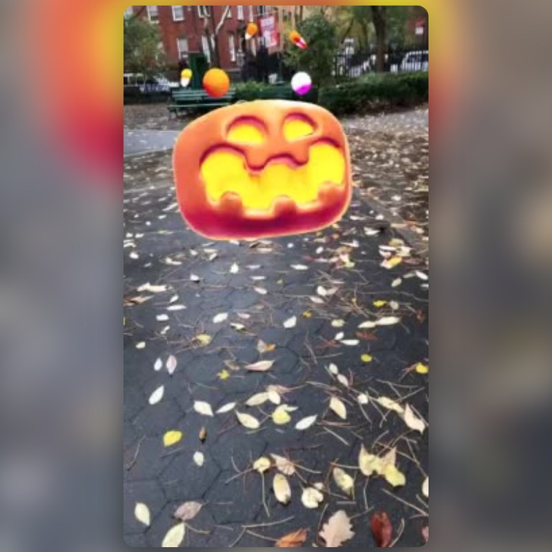 Bouncy Pumpkin Lens By Alex Bradt Snapchat Lenses And Filters