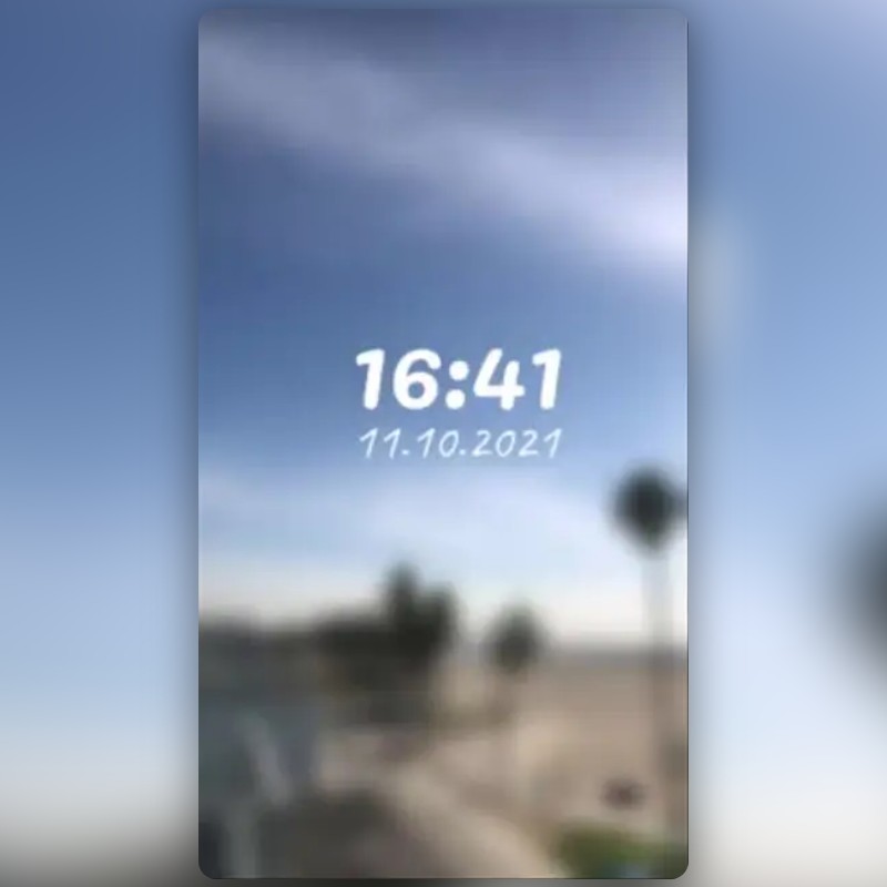 Time and Date Lens by Jasper Snapchat Lenses and Filters