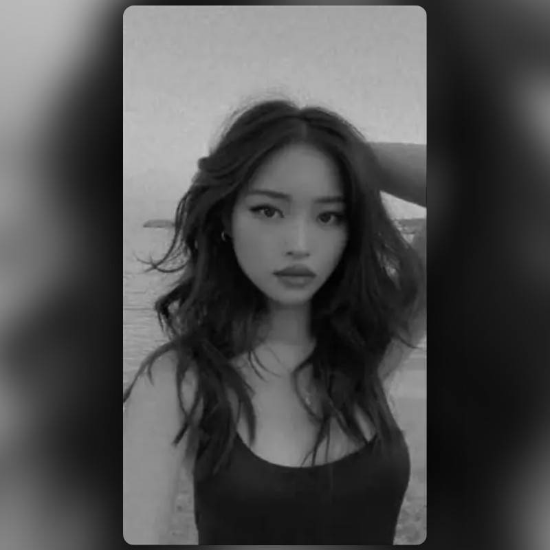 Black N White Lens by Rachel Snapchat Lenses and Filters