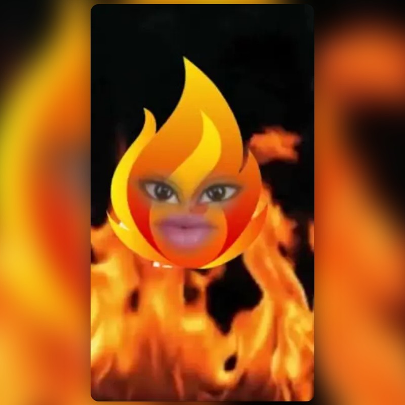 Angry Fire Face Lens by Anastasia Berliana Snapchat Lenses and Filters