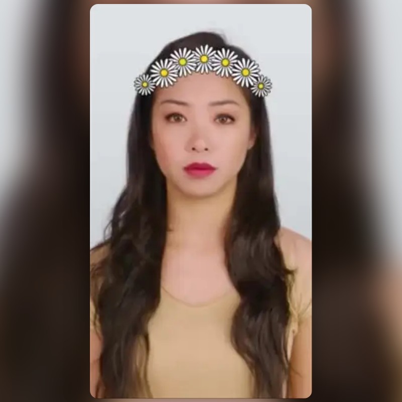 flower crown 2 Lens by Chafidha Snapchat Lenses and Filters