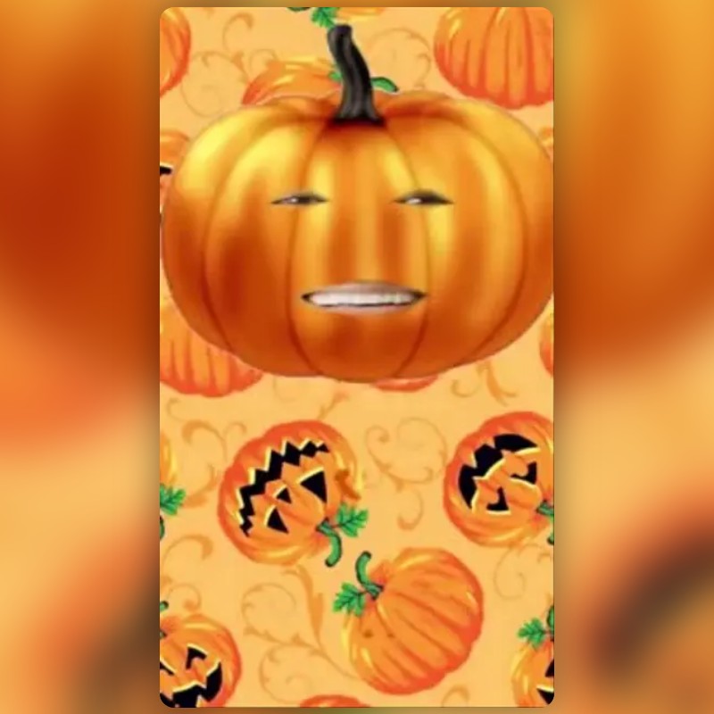 Fall Pumpkin Lens by Nyck - Snapchat Lenses and Filters