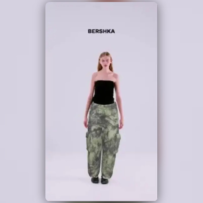 Army sales pants bershka
