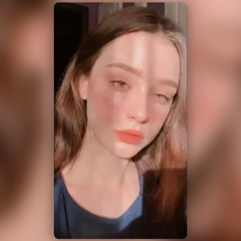 Korean Coral Look Lens by 𝒶𝓅𝓅𝓁ℯ🦋 Snapchat Lenses and Filters